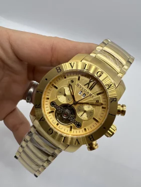 Relógio Bulgari Automático em aço 904L com cristal safira para revenda no atacado