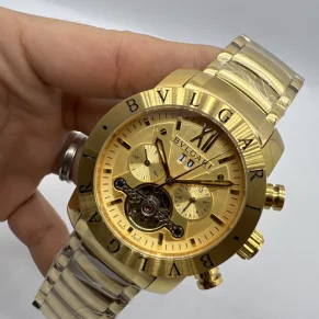 Relógio Bulgari Automático em aço 904L com cristal safira para revenda no atacado