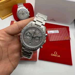 Relógio de luxo Ômega em aço 904L com vidro cristal para revenda no atacado