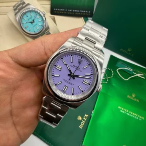 Rolex de luxo 41mm em aço 904L com vidro safira para revenda no atacado