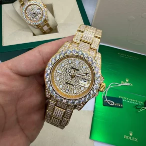 Rolex de luxo em aço 904L com vidro safira para revenda no atacado